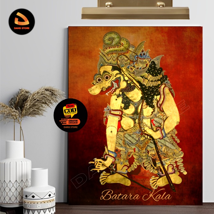 Jual Poster Wayang Kulit Batara Kala Hiasan Dinding Bahan Art Carton Dan Papan Mdf Pajangan 7808