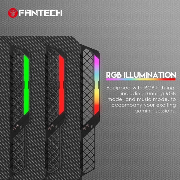 Fantech GD714 GD 714 RGB Carbon Gaming Desk Meja Gaming