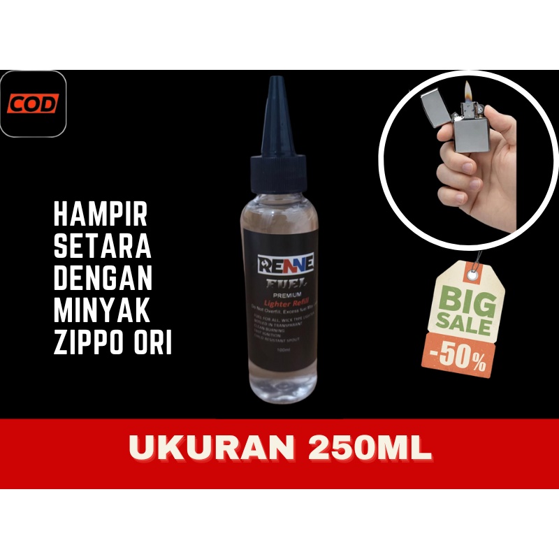 RENNE Isi ulang korek api Zippo Kantai Zorro Xinglong harga ekonomis size besar 250 ml