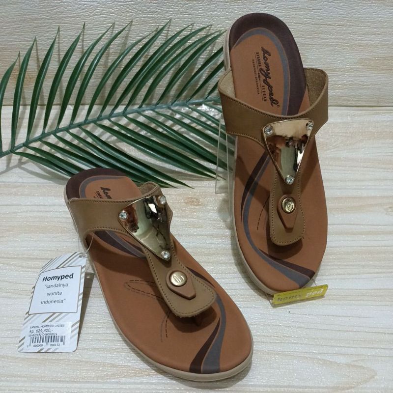 HOMYPED SANDAL FLAT WANITA CATALINA N41 MOKA