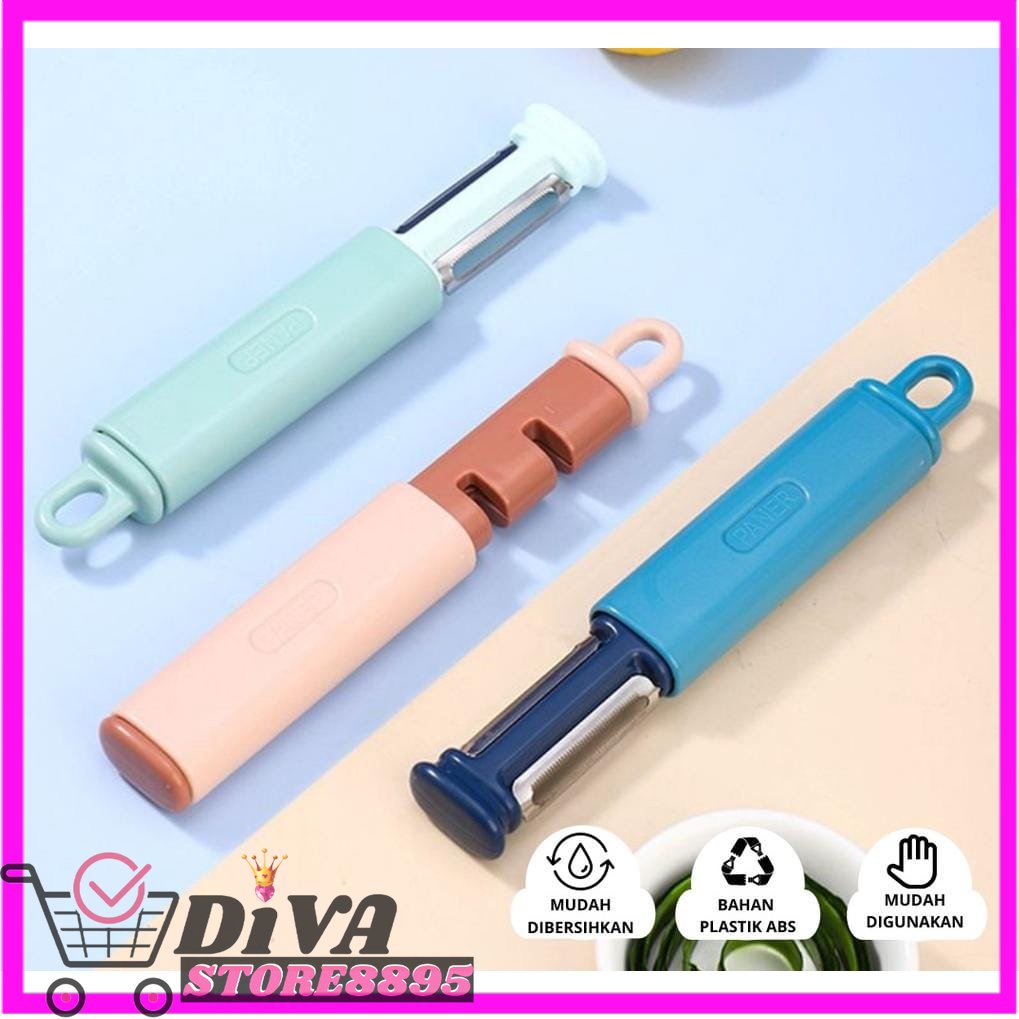 2in1 Kitchen Peeler / Kitchen Peeler Multifungsi / Pengasah Pisau / Pengupas Kulit Buah dan sayur DIVA STORE