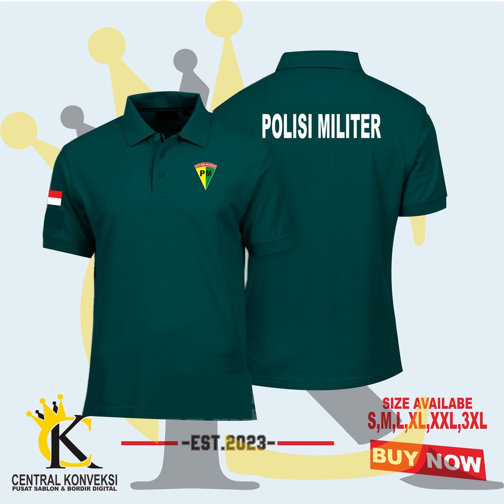 POLOSHIRT KAOS KERAH POLISI MILITER / KAOS KERAH POLISI MILITER FREE NAMA