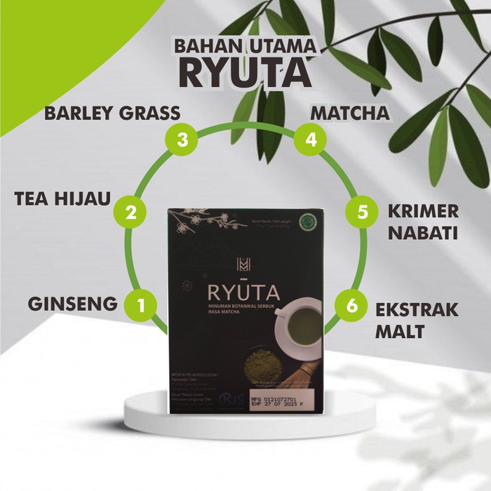 Ryuta original pria hijau rasa matcha