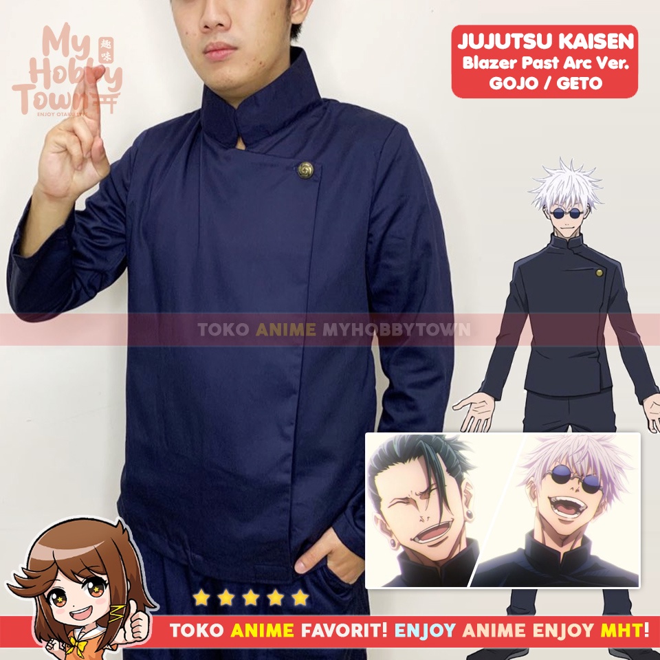 Blazer Jaket Anime Gakuran Jujutsu Kaisen Geto Suguru Gojo Satoru Past Arc