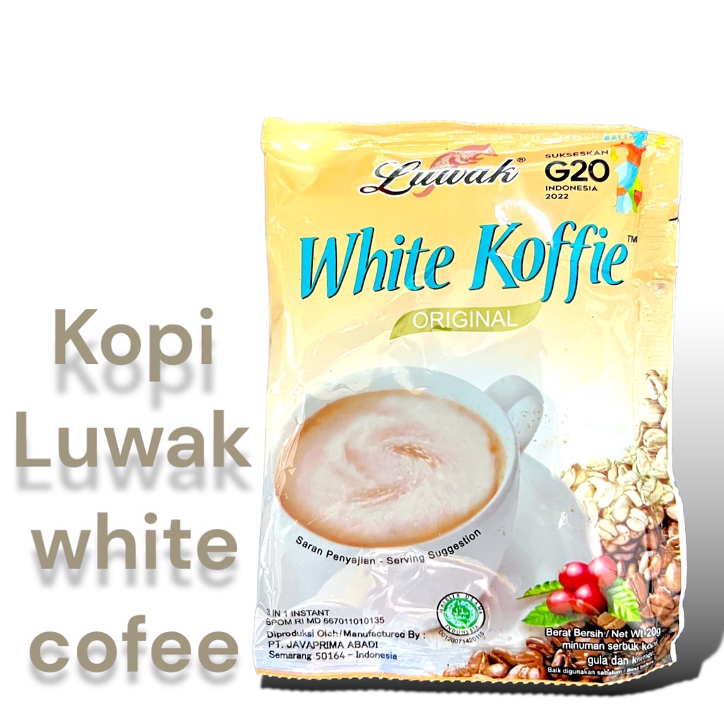 KOPI LUWAK WHITE KOFFIE 1 RENCENG ISI 10 PCS