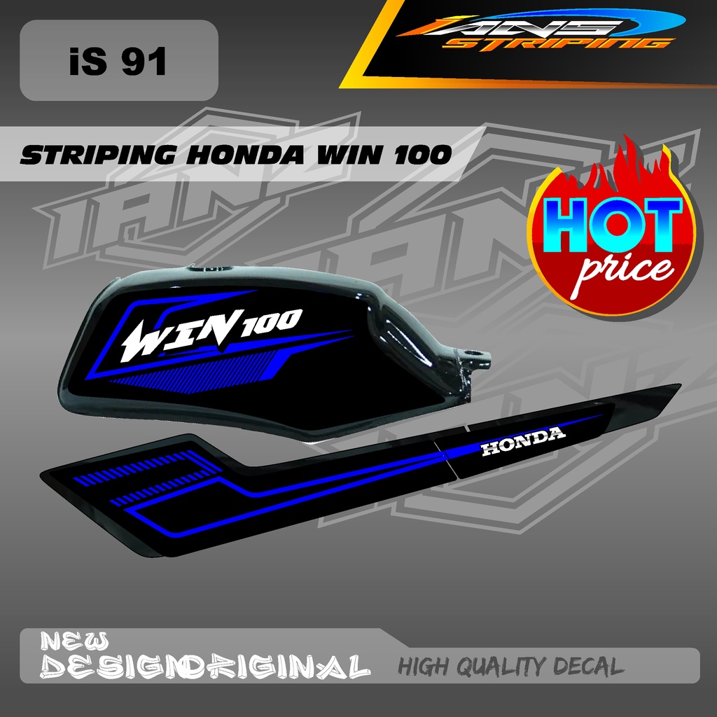 TERBARU STIKER CUSTOM WIN100 BAHAN BERKUALITAS MENGUNAKAN MATERIAL HOLOGRAM / NON HOLOGRAM IS91