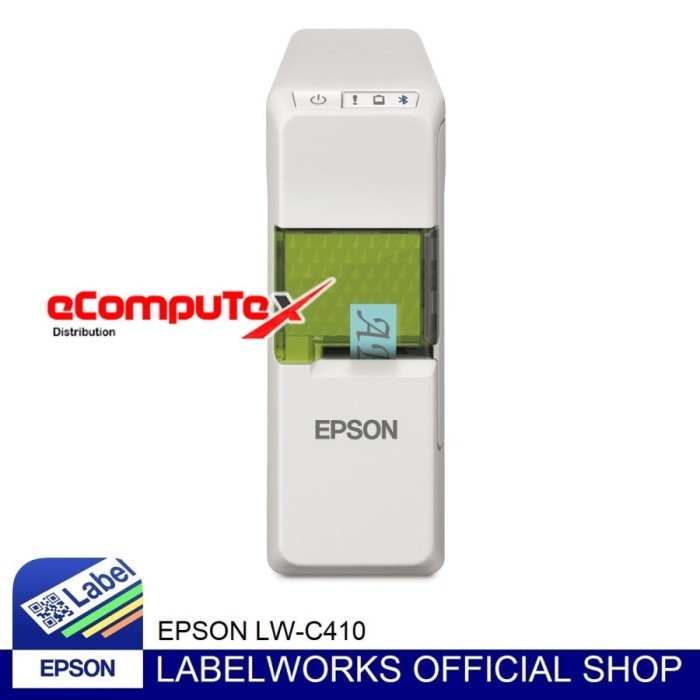 PRINTER EPSON LABEL WORKS LW-C410 PORTABLE STICKER LABEL LWC410 RESMI