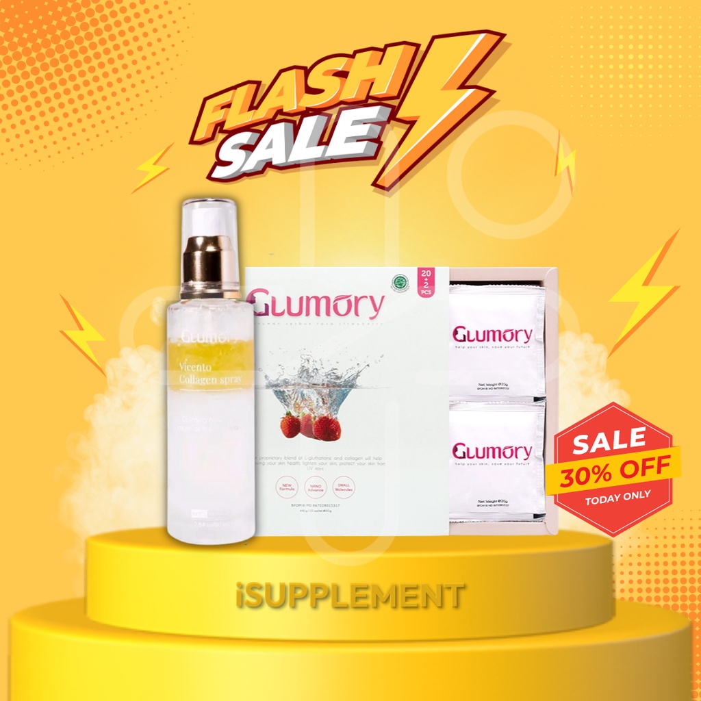 Minuman Kolagen Glumory Plus Face Mist Vicento Collagen Spray
