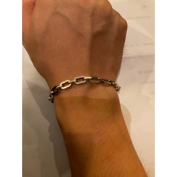 gelang rantai putih