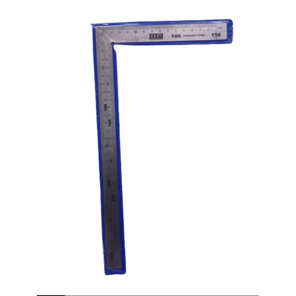 Penggaris Siku L tukang Stainless steel OPT Taiwan 30 x 15 cm