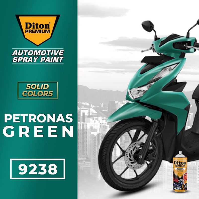 Pilok Pilox Cat Diton Premium Petronas Green 9238 Hijau Petronas 400cc Cat Semprot Diton Premium Tahan Bensin