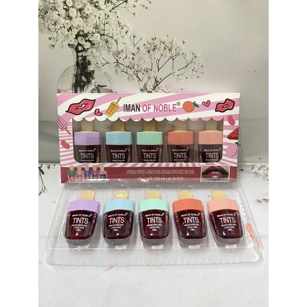 [5 PCS] LIPTINT ICE CREAM IMAN OF NOBLE