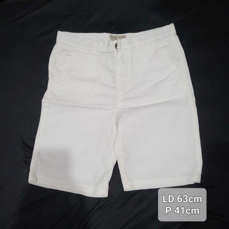 Preloved Zara Boys Shorts Celana Pendek putih Zara Boys size 8