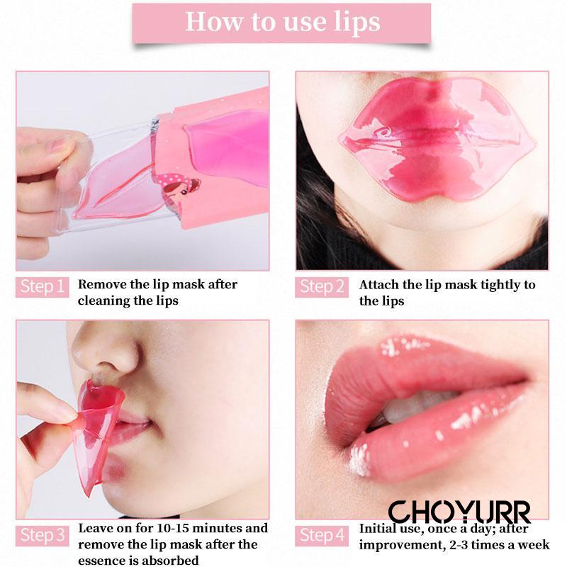 【COD】 Pink Lip Mask / Masker Bibir Collagen / Pelembab Bibir Mulut Kering Pecah Lip Mask Moisturizing Moist Halus Lembut Skin Care Bibir-CH