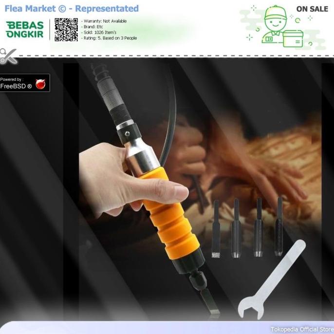 

VamsLuna Alat Ukir Kayu Electric Chisel Wood Carving Tool Set - RI0240