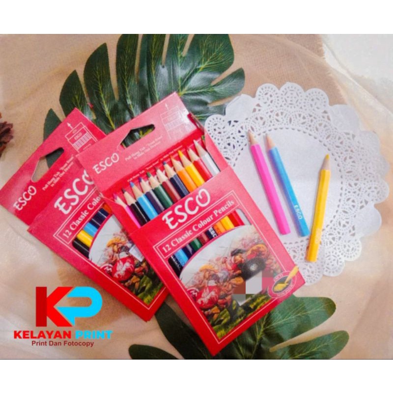 

PENSIL WARNA ESCO PENDEK 12 WARNA