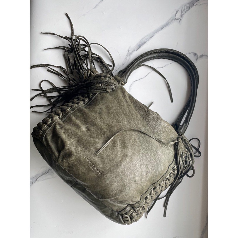 Liebeskind Berlin Fringe Green Medium Shoulder Bag LIMITED EDITION - ORIGINAL PRICE RP.2.600.000,-