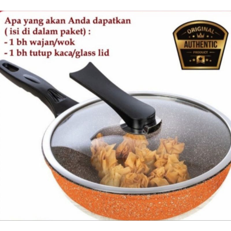 Wok pan yeobo 30 cm Wok pan granite 30 cm