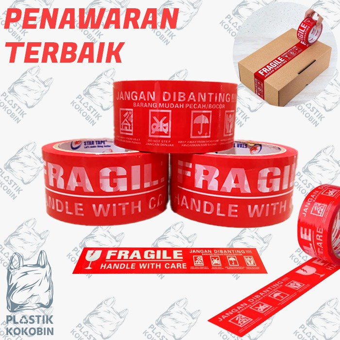 

LAKBAN FRAGILE MERAH 72 YARD (1 PCS)