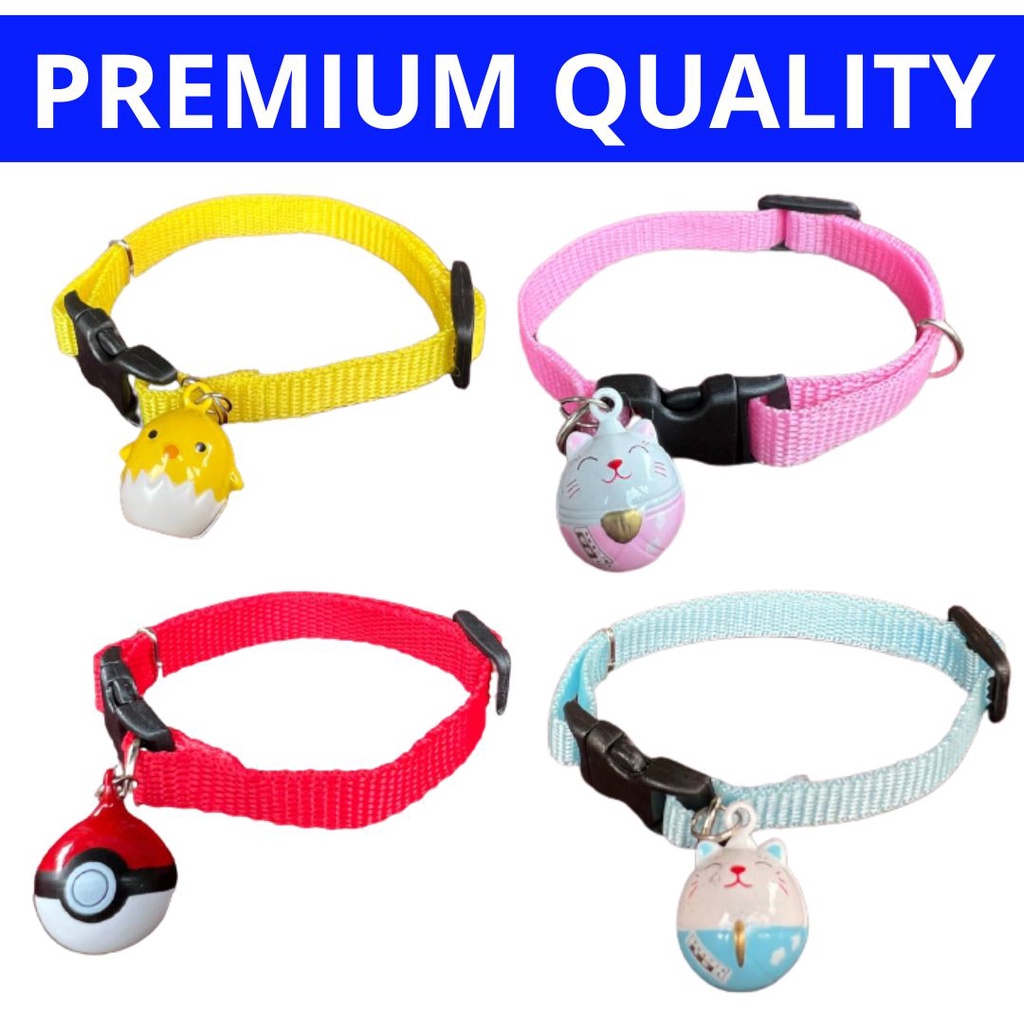 Kalung Kucing Premium Lonceng Karakter / Kalung Kucing Lonceng / Kalung Kucing Premium Motif FEZONE