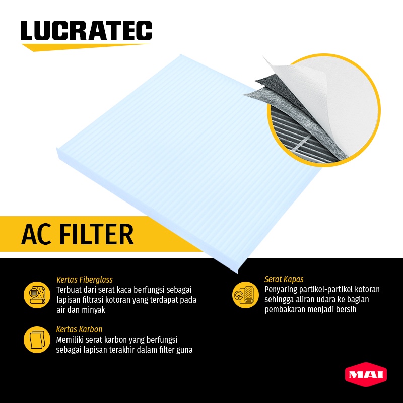 filter ac filter kabin saringan ac avanza lucratec