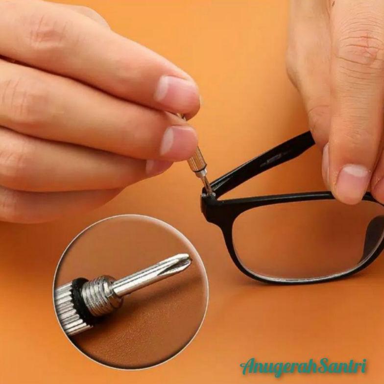 Obeng Kacamata Multifungsi / Set Obeng Kacamata / Obeng Serba Guna / Obeng Kecil Aksesoris Kacamata