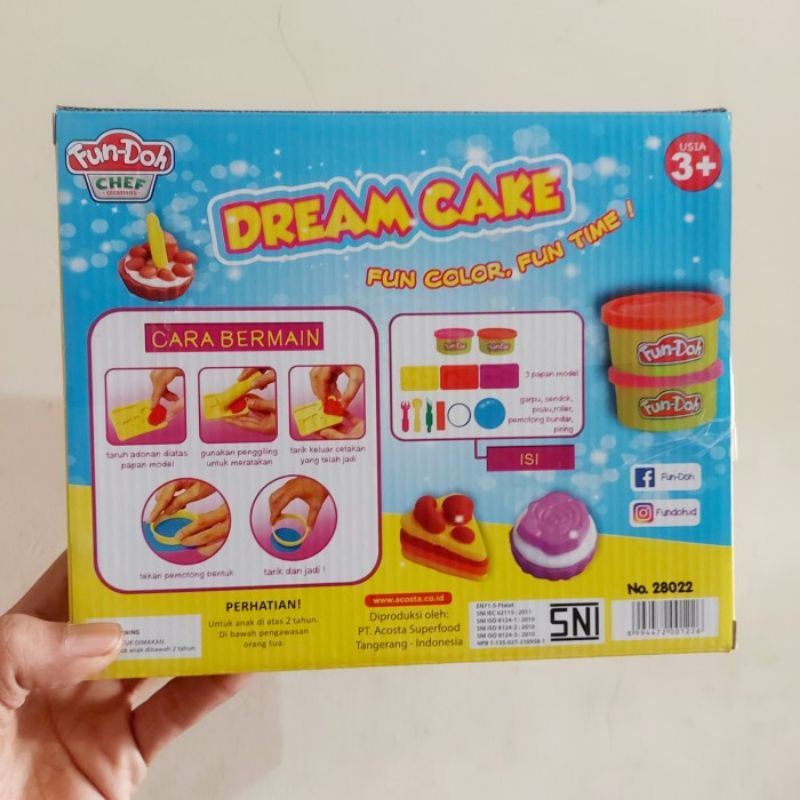 Mainan Fun Doh Dream Cake - Play Fundoh Lilin Edukatif Anak Perempuan