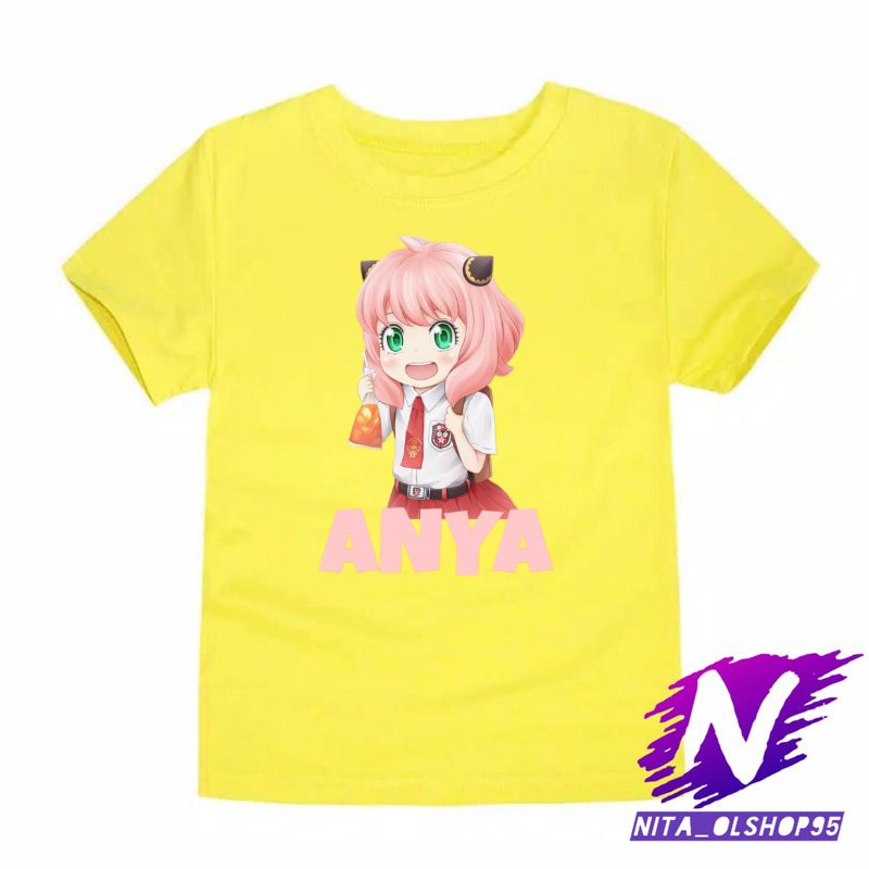 baju anak kaos anak anya forger anya lucu chibi anya sekolah