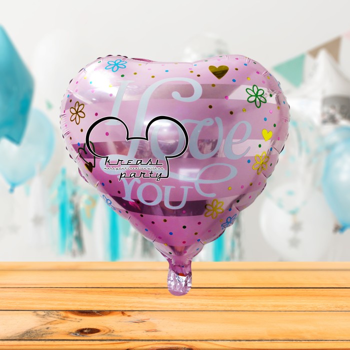 Balon Love / Balon Foil Hitam Balon Hati / Balon Heart / Foil Love 40 cm