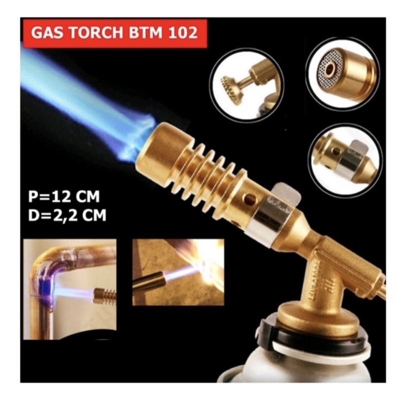 Alat las flame gun / kepala las single torch / Blow torch portable BTM 102