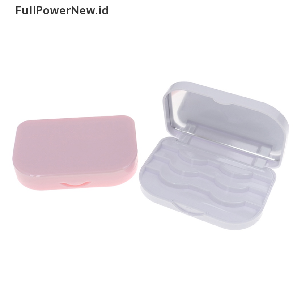 Power Makeup Kotak Organizer Penyimpanan Bulu Mata Palsu Travel Lashes Holder Case Container ID