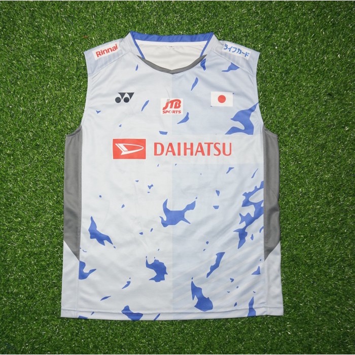 ⭐BISA COD⭐ Jersey Japan badminton 2022 Premium - 2.Biru Singlet, M