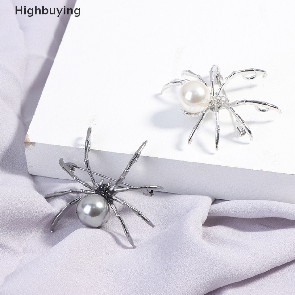 Hbid 1PC Spider Mutiara Bros Korsase Perempuan Hadiah Aksesoris Pria Fashion Perhiasan Glory