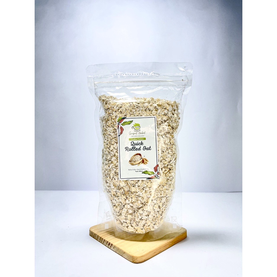 500g Quick Rolled Oat Roll Oat 100% Premium Berkualitas Sruput Herbal