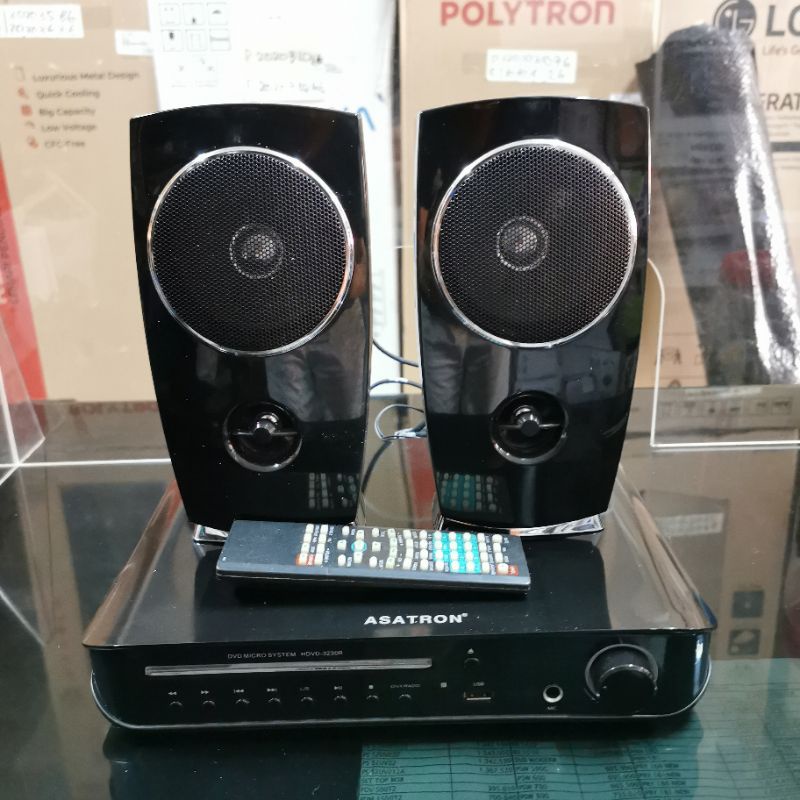 ASATRON HDVD 3230R DVD MP3 MP4 CD VCD VIDEO MOVIE MUSIC PLAYER KARAOKE SPEAKER MINI HOME THEATER