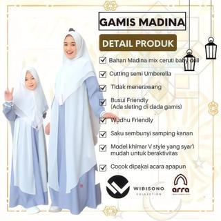 Sarimbit Keluarga 2023 Arra Madina SkyBlue Baju Couple Keluarga Lebaran 2023