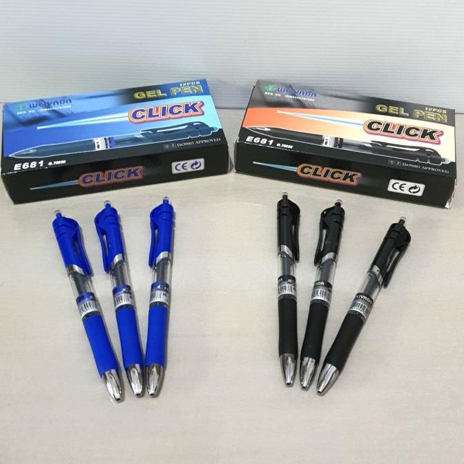 

SALE Ballpoint WEIYADA (Gel Pen Click) E681 0.7MM