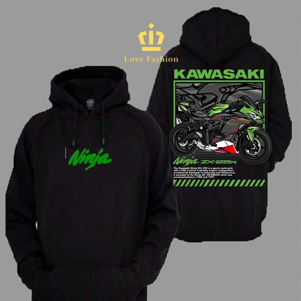 Sweater Hoodie Distro Motor Kawasaki Ninja ZX-25R Sports Motorcycle Premium Terbaru