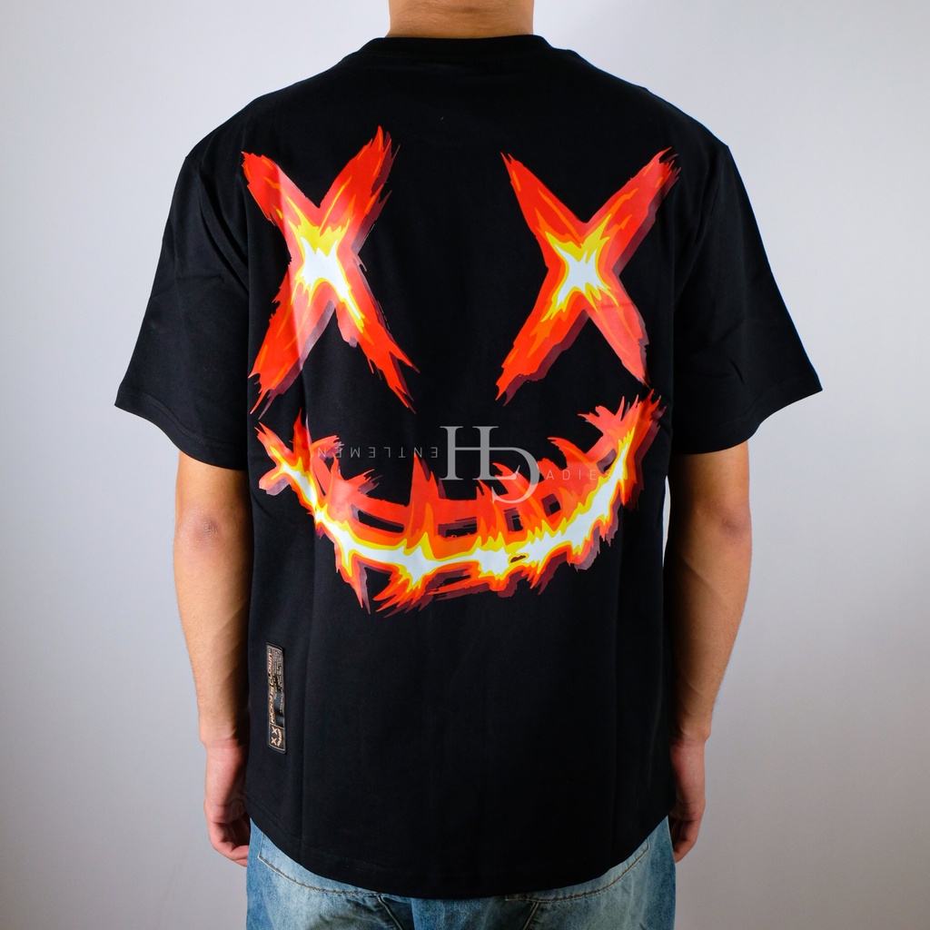 Ricky is Clown Fire Tearing Face Tee Black 100% Original