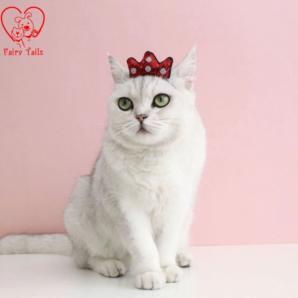 Bando MahkotaTopi Hiasan Aksesoris Kepala Untuk Anabul Anjing dan Kucing / Hairband Hat Crown Accessories for Pet Dog and Cat