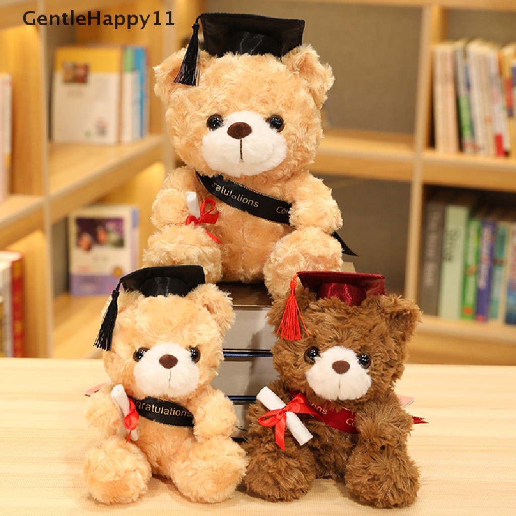 Gentlehappy Cute Bear Plush Toy Stuffed Boneka Binatang Beruang Lembut Hadiah Untuk Anak-Anak Siswa Perempuan id