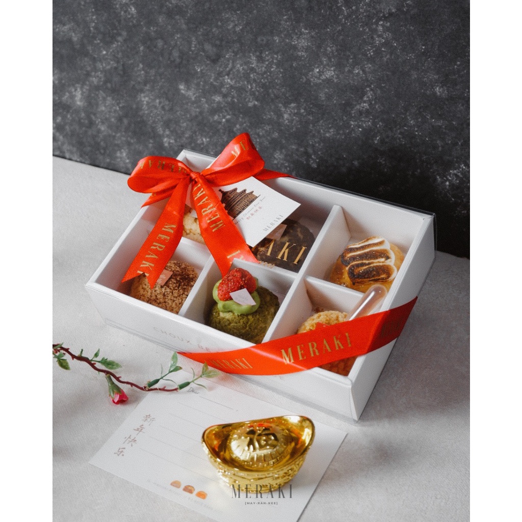 

BOX OF 6 - CHINESE NEW YEAR HAMPERS - CHOUX AU CRAQUELIN - IMLEK