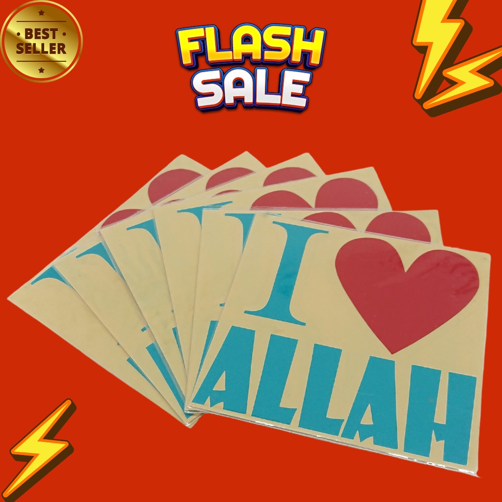 

Stiker Cutting I Love Allah / Stiker Cutting I Love Allah Keren / Stiker ALLAH