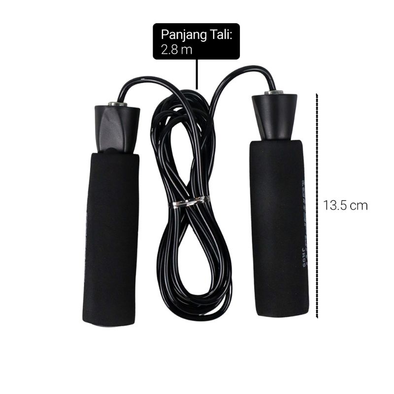 TaffSPORT Lompat Tali Skiping Speed Jump Rope Sports Weigt Exercise