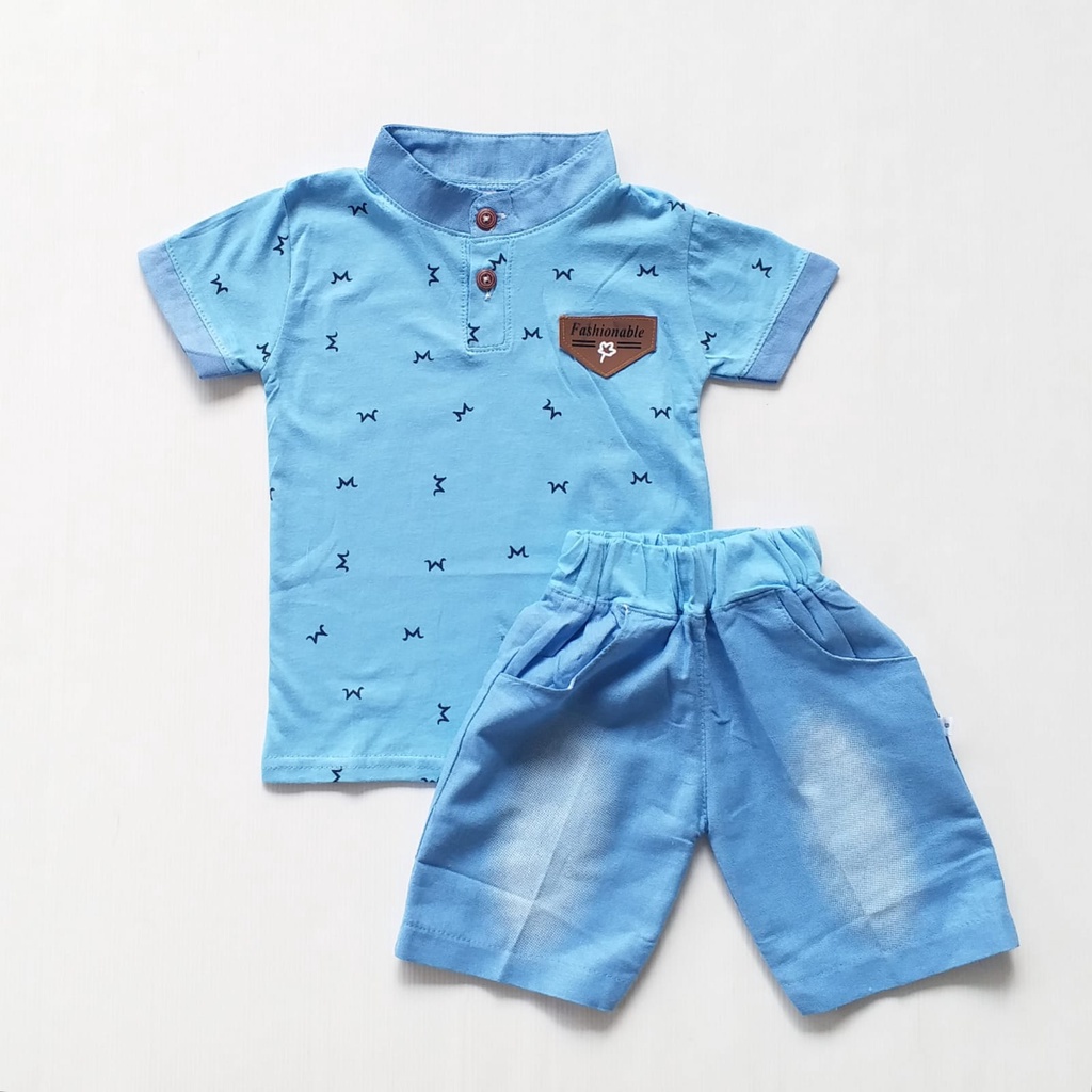 HappyOliver SET METRO CANADA EBV Setelan Kemeja Bayi Laki-laki Lengan Pendek