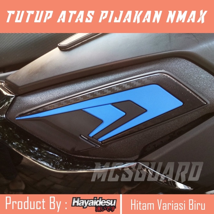 

TERLARIS | Tutup pijakan Nmax/Aksesoris motor Nmax/Sticker 3D/Rubber Karet murah - Biru