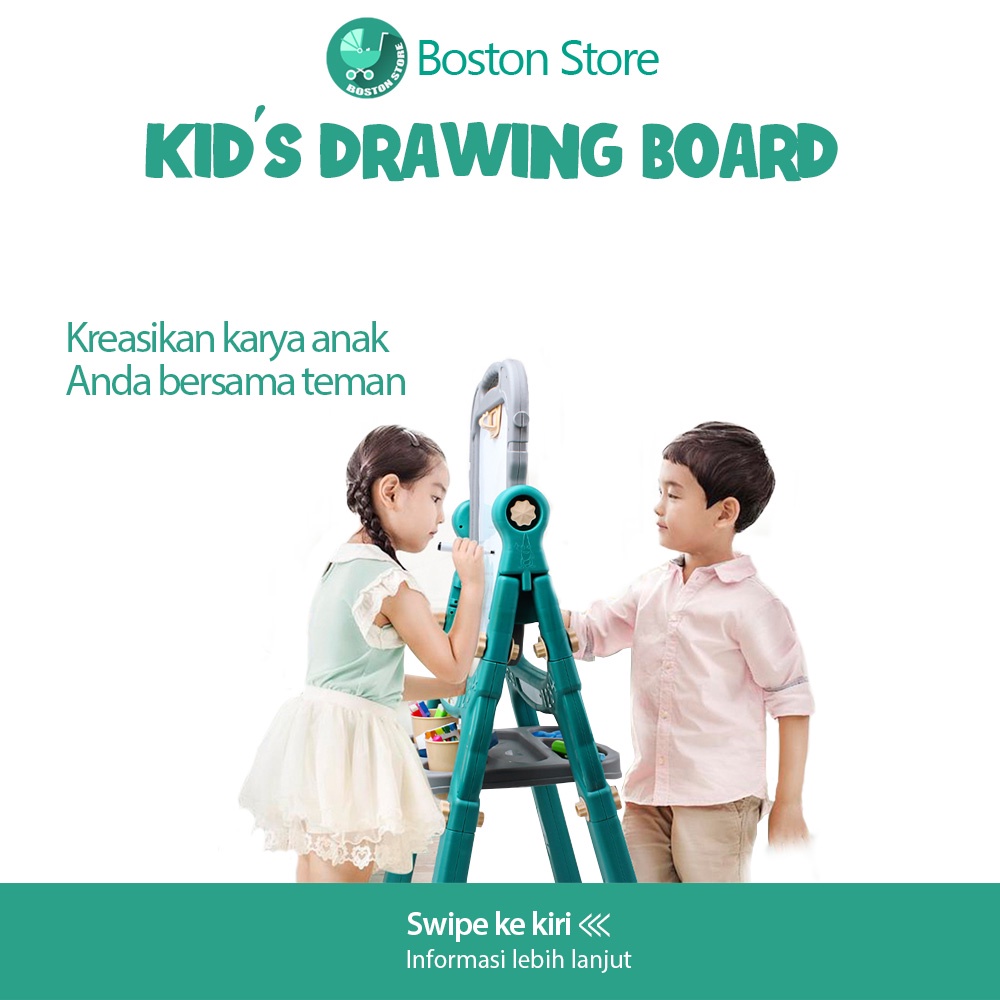 Bostonstore Papan Tulis Gambar / Drawing Board Papan Tulis / Anak dua Sisi Mainan Edukasi Drawing Board Import / Papan Tulis Gambar / Papan Tulis Gambar Anak / Papan Tulis Gambar Lcd / Papan Tulis Anak / Papan Tulis / Drawing Board / Drawing Board Anak