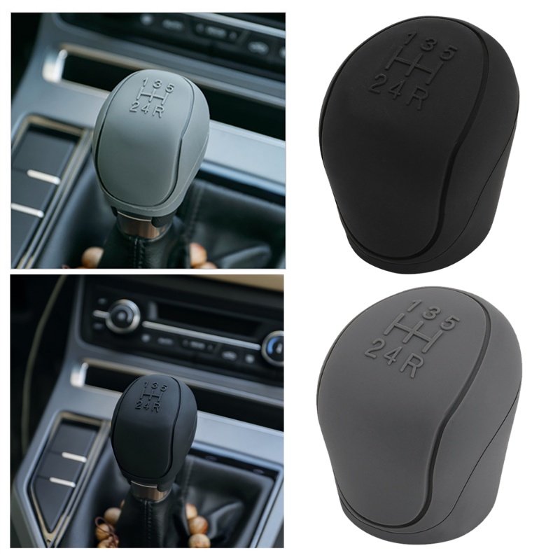 Universal Manual 6-speed Car Silicone Gear Shift Knob Cover Non Slip Grip Handle Sleeve Aksesoris Interior Mobil