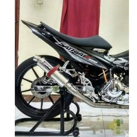 Jok satria fu roadrace kulit amplas - Jok custom roadrace satria fu