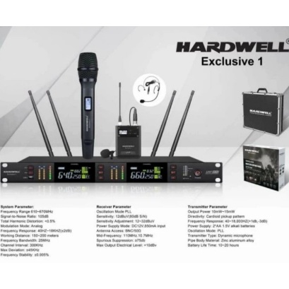 Mic Wireless Handle Clip On Headset Hardwel Exclusive 1 Exclusive1 ORIGINAL